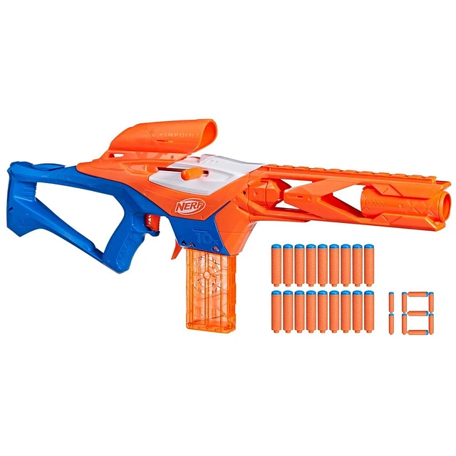 Pack 5 Blasters + 15 Fléchettes Nerf N Series - Jeu De Tir Extreme Distance/Précision - Dès 8 Ans