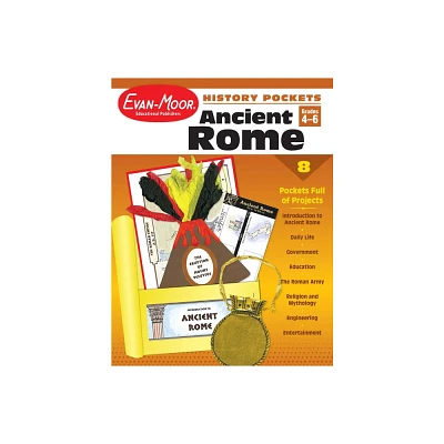 History Pockets: Ancient Rome, Grade 4 - 6 Teacher Resource - by Evan-Moor Educational Publishers (Paperback)