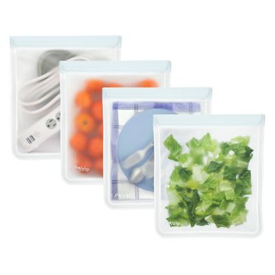 (re)zip Reusable Leak-proof Gallon Bag - Clear - 4pk