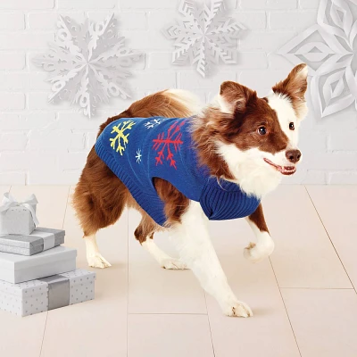 Snowflakes Dog Sweater Knit