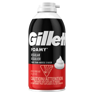 Gillette Foamy Mens Regular Shave Foam - 11oz