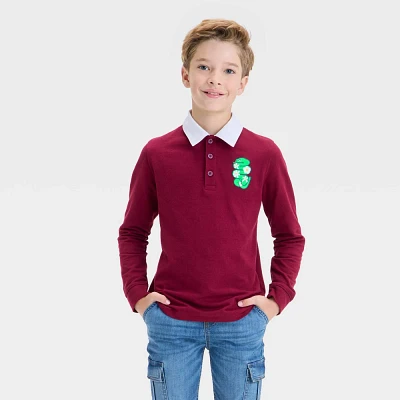 Kids Lunar New Year Long Sleeve Polo Shirt