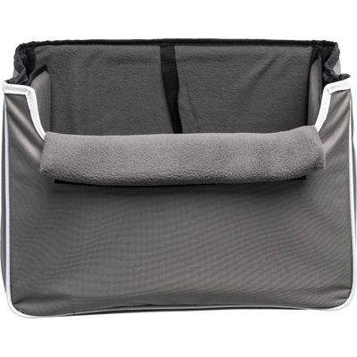 Precious Tails Oxford Pet Collapsible Car Booster Cat and Dog Seat - Gray