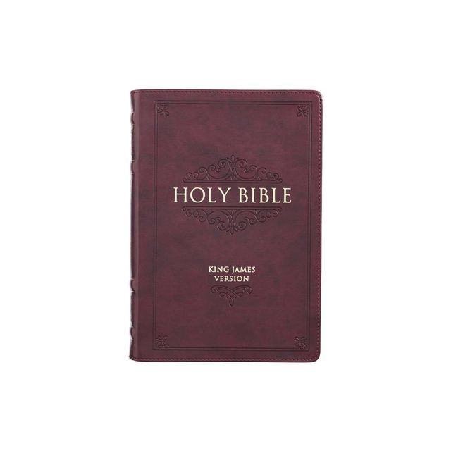 KJV Bible Thinline Burgundy - Large Print (Leather Bound)