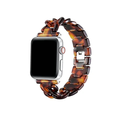 Posh Tech Kit Resin Tortoise Chain Band for Apple Watch