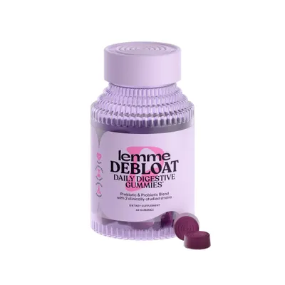 Lemme Debloat Daily Digestive Probiotic Vegan Gummies