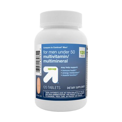 Mens Under 50 Multivitamin Dietary Supplement Tablets - 120ct - up & up