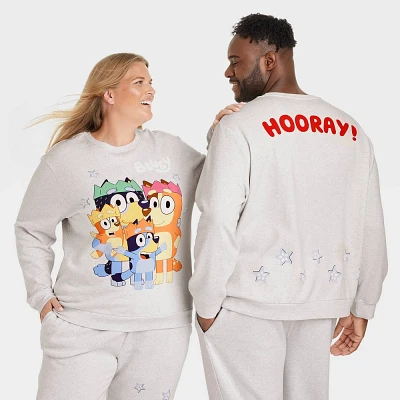 Adult Bluey Family Graphic Sweatshirt