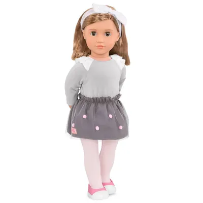 Our Generation Bina with Pom Pom Skirt 18 Fashion Doll