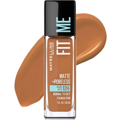 MaMaybelline Fit Me Matte + Poreless Oil Free Liquid Foundation - 1 fl oz -  - 1 fl oz
