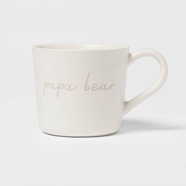 15oz Stoneware Papa Bear Mug - Threshold