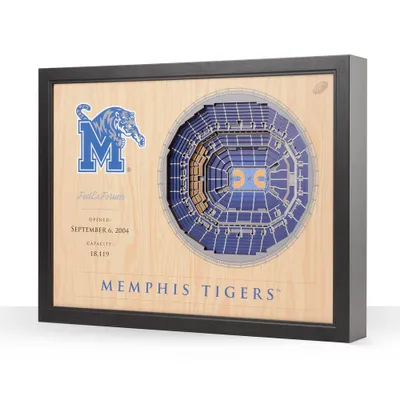 NCAA Memphis Tigers 25-Layer StadiumViews 3D Wall Art