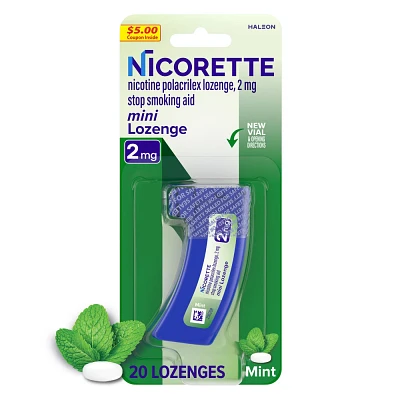 Nicorette 2mg Stop Smoking Aid Nicotine Mini Lozenge - Mint