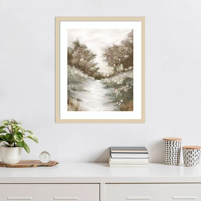 Amanti Art Peaceful Path by Eva Watts Wood Framed Wall Art Print