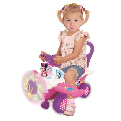 Kiddieland Disney Minnie Activity Plane Ride-On