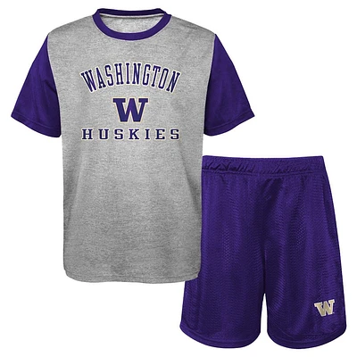 NCAA Washington Huskies Toddler Boys T-Shirt & Shorts Set