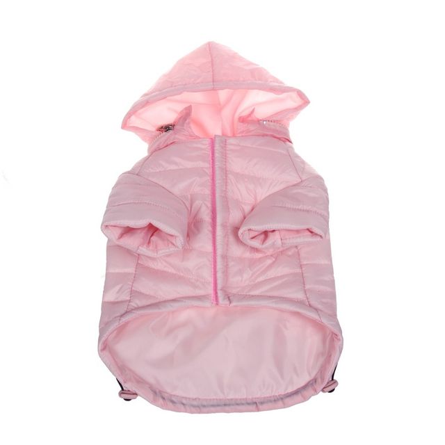 Pet Life Lightweight Adjustable Sporty Avalanche Dog and Cat Coat - Pink