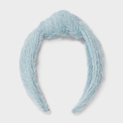 Fuzzy Top Knot Headband