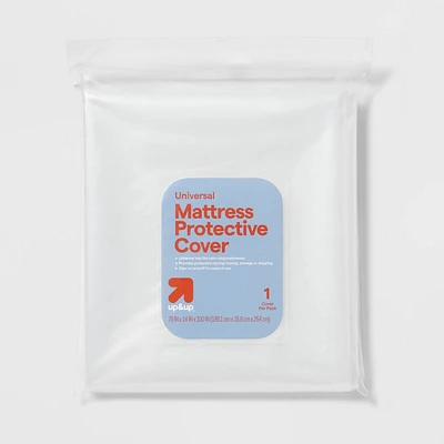 Mattress Bag Universal Size - up&up: Clear Polyethylene Storage for Moving & Bedding, 100 H x 78 W x 14 D