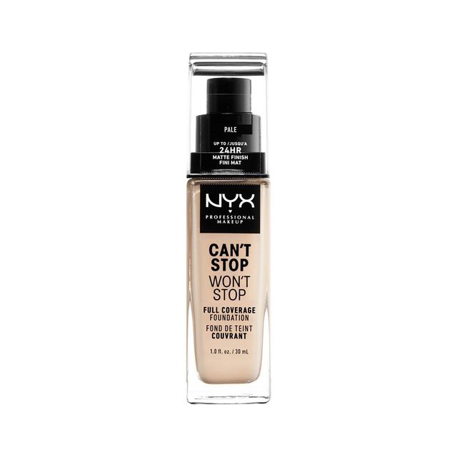 NYX Professional Makeup Cant Stop Wont Stop 24Hr Full Coverage Matte Finish Foundation