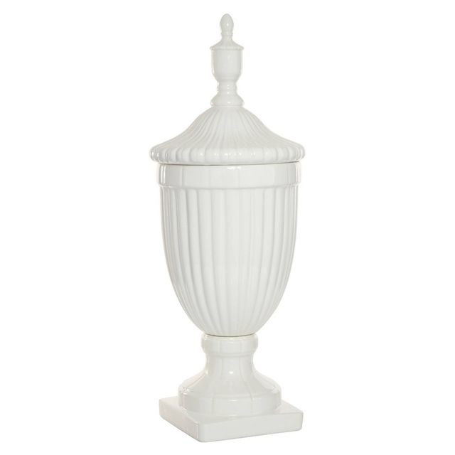 26 Modern Ceramic Urn Vase White - Olivia & May: Large Tabletop Decor, Novelty Design