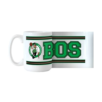 NBA Boston Celtics Stripe Sublimated Mug - 15oz