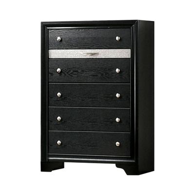 Oak Creek 6 Drawer Chest Black - miBasics