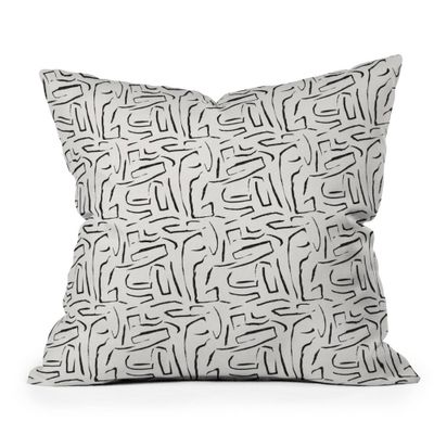 Holli Zollinger Outdoor Throw Pillow White/Black - Designs: Design