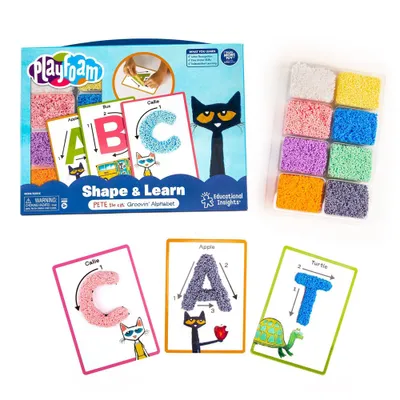 Educational Insights Playfoam Shape & Learn Pete the Cat Groovin Alphabet Set