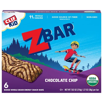 Clif Kid ZBAR Organic Chocolate Chip Snack Bar - 7.62oz