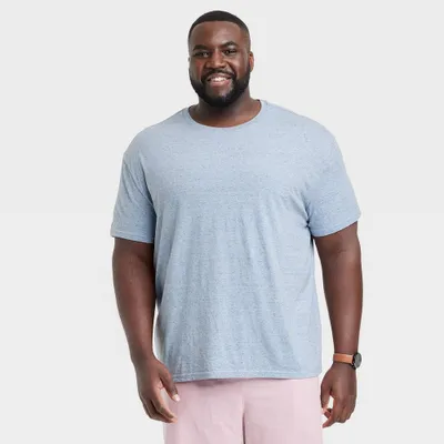 Mens Big & Tall Standard Fit Short Sleeve Crewneck T-Shirt