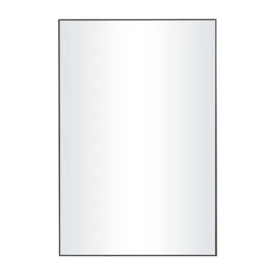 Olivia & May Contemporary Wood Rectangle Wall Mirror with Thin Frame  : 36x24 Inch, No Assembly Required