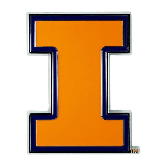 NCAA Illinois Fighting Illini 3D Metal Emblem