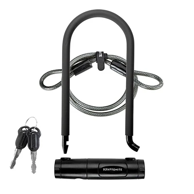 Kryptonite U-Lock Bicycle Lock & Cable - 12mm