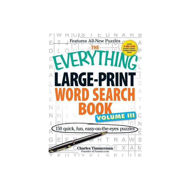 The Everything Large-Print Word Search Book Volume III - (Everything(r)) Large Print by Charles Timmerman (Paperback)