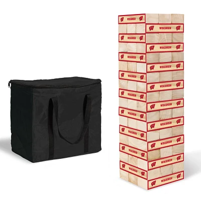 NCAA Wisconsin Badgers Giant Wooden Tumbling Tower