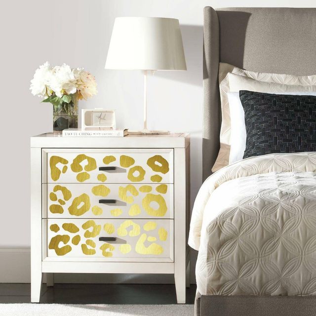 Foil Leopard Spot Peel and Stick Wall Decal Gold - RoomMates