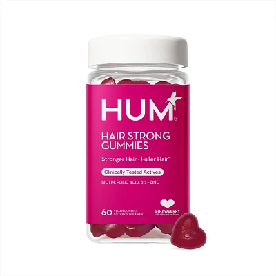 HUM Nutrition Hair Strong Vegan Gummies for Hair Growth + Strength + Thickness - 60ct