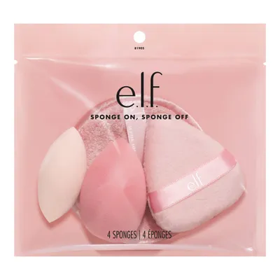 e.l.f. Sponge On, Sponge Off Holiday Cosmetic Tools Gift Set - 4ct