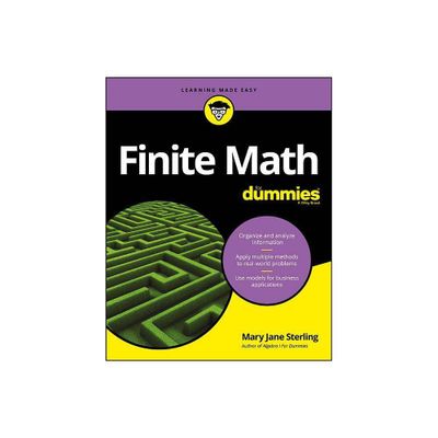 Finite Math for Dummies - by Mary Jane Sterling (Paperback)