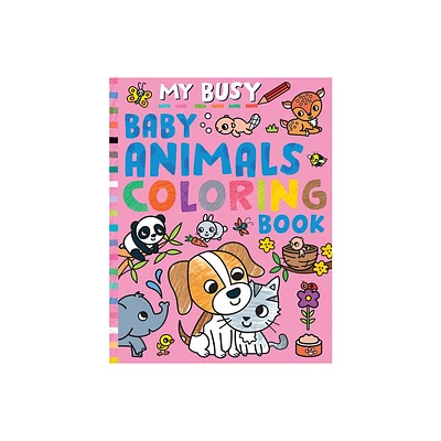 My Busy Baby Animals Coloring Book - by Tiger Tales (Paperback)