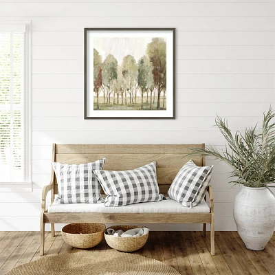 Amanti Art 33x33 Silent Fall Trees I by Eva Watts Wood Framed Wall Art Print: Modern Lithograph, Nature Scenery