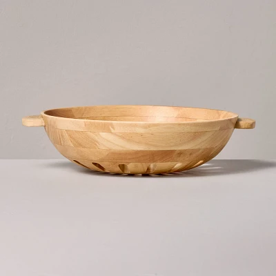 42oz Wooden Harvest Bowl Natural - Hearth & Hand with Magnolia