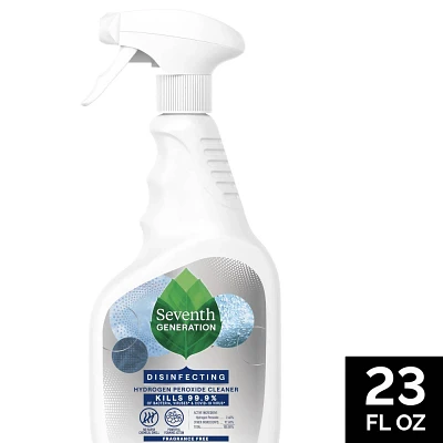 Seventh Generation Fragrance Free Disinfecting Cleaner with Hydrogen Peroxide  23 fl oz