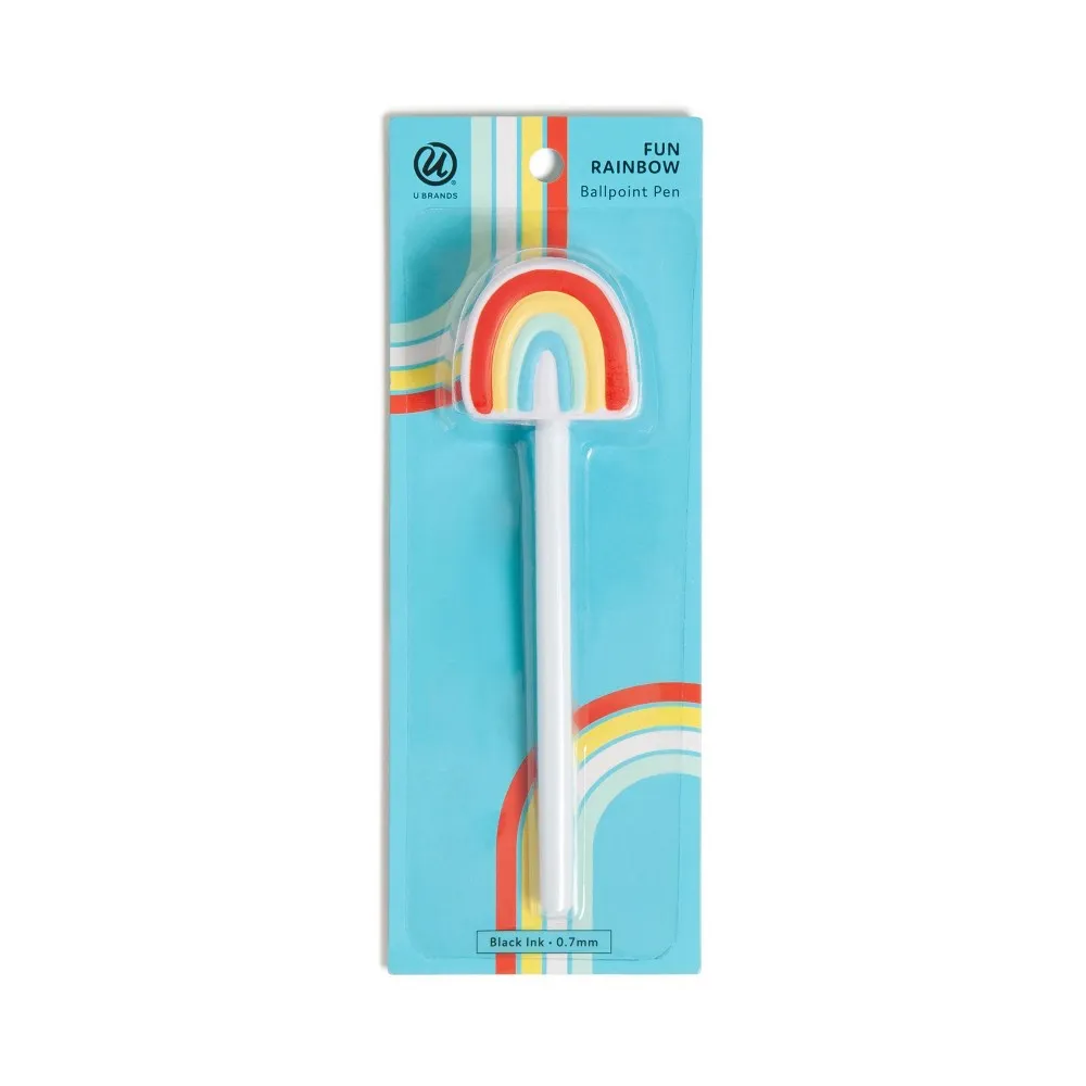 U Brands Ballpoint Pen Rainbow Black Ink