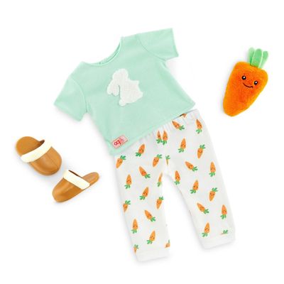 Our Generation 18 Boy Doll Dinosaur Pajama Outfit - Dino-Snores
