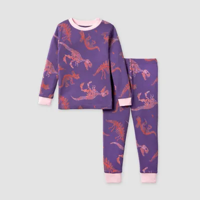 Burts Bees Baby Kids 2pc Organic Cotton Snug Fit Pajama Set