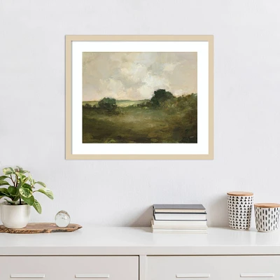 Amanti Art Country View by Julia Purinton Wood Framed Wall Art Print