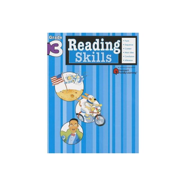 Reading Skills: Grade 3 (Flash Kids Harcourt Family Learning) - (Paperback)