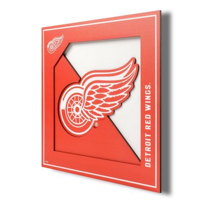 NHL Detroit Red Wings 3D Logo Series Wall Art - 12x12